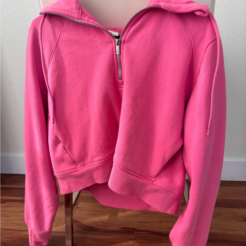 all in motion Pink Half-Zip Hoodie